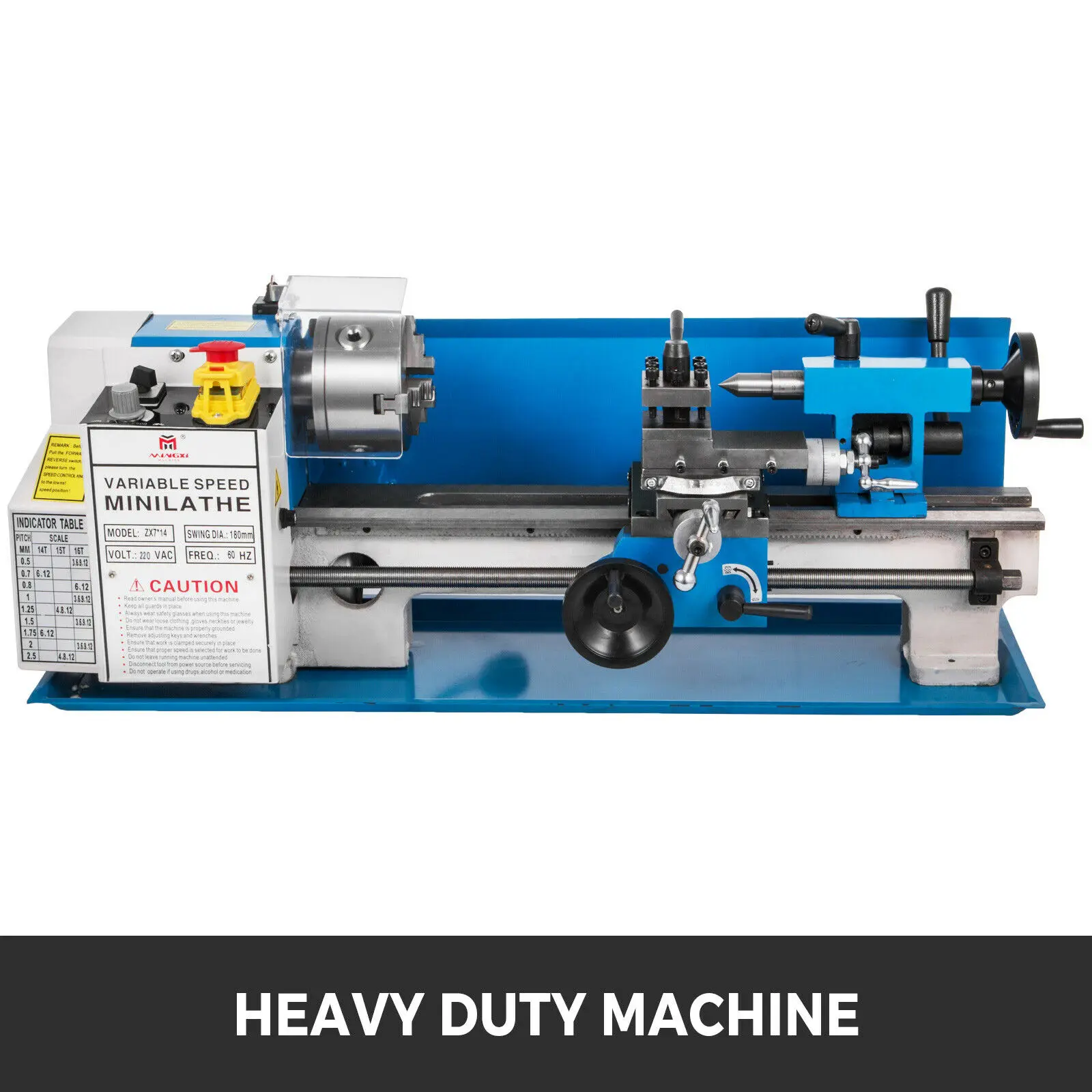 

Токарный мини-станок, 550 Вт, 7x14 дюймов