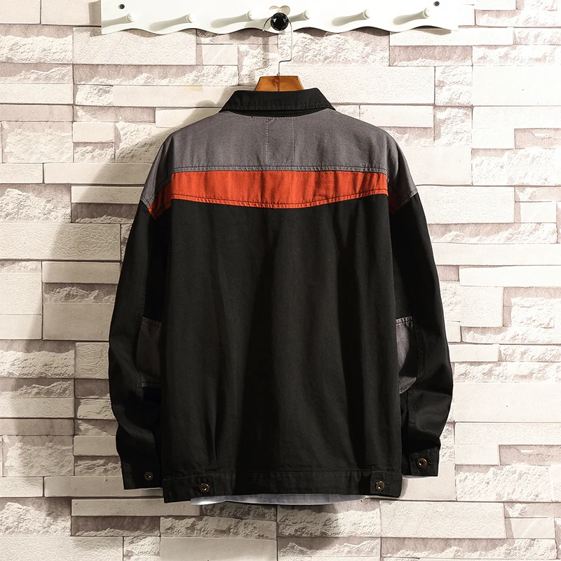 ВЕСНА Новинка осени модное простроченное Платье с куртка мужские свободные