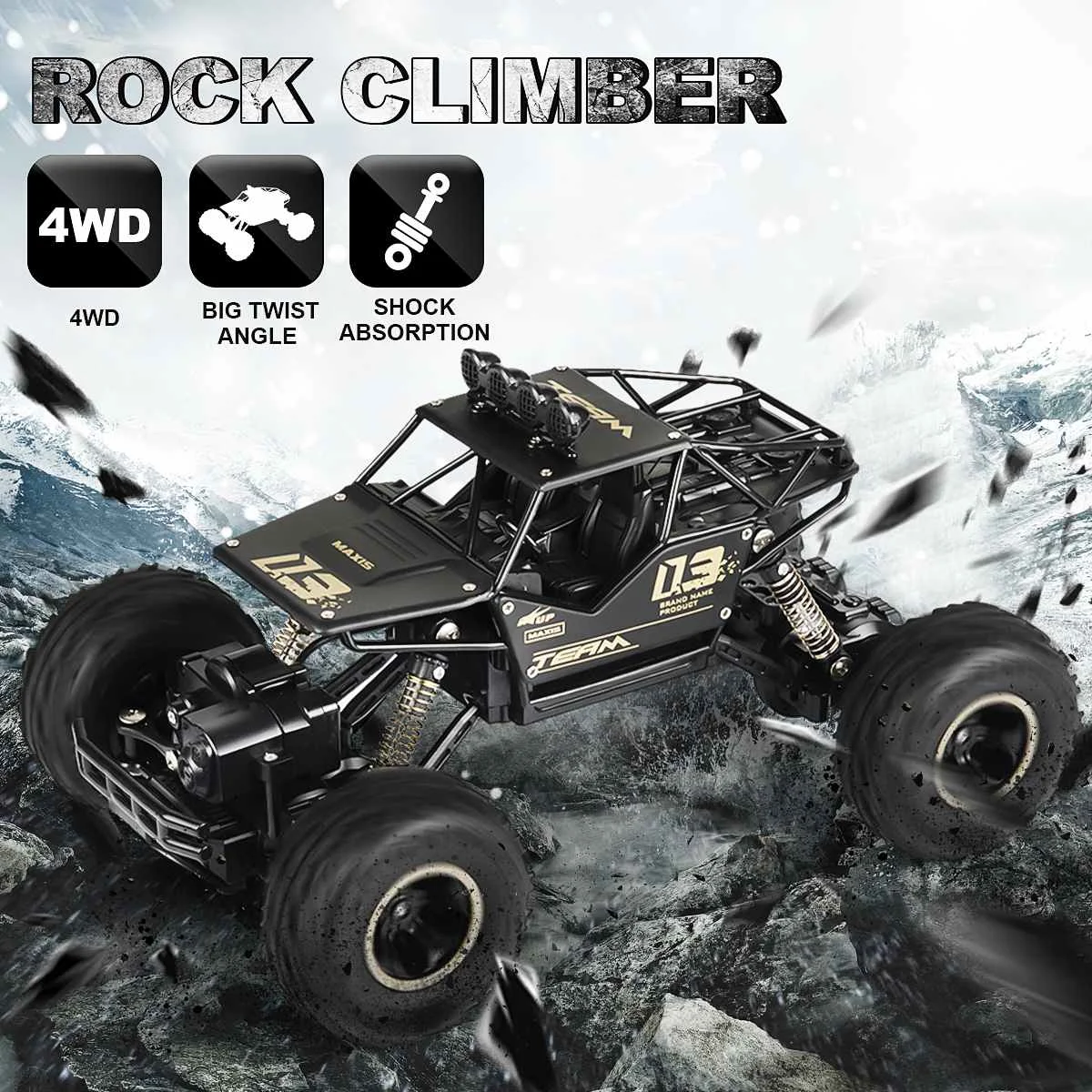 

RC Truck Auto 1:16 28CM 2.4G Update Version Radio-Controlled 4WD High Speed Off-road Vehicle RC Electric Car Toysr Boys gift