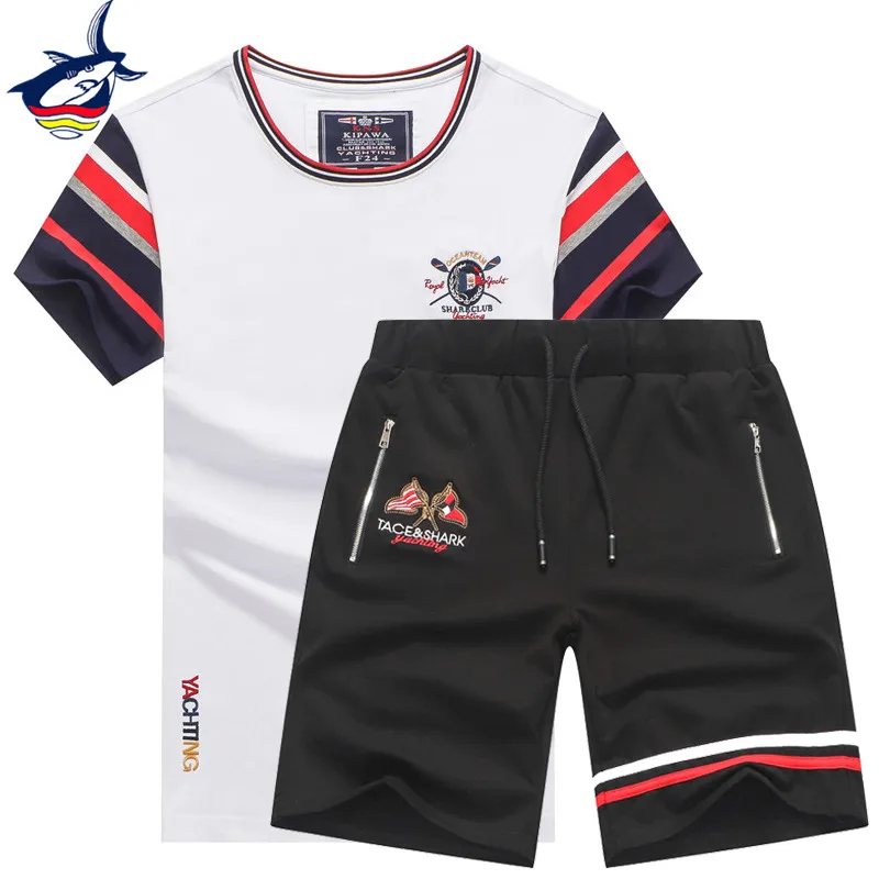 Спортивный костюм мужской из двух предметов брендовая Спортивная одежда для