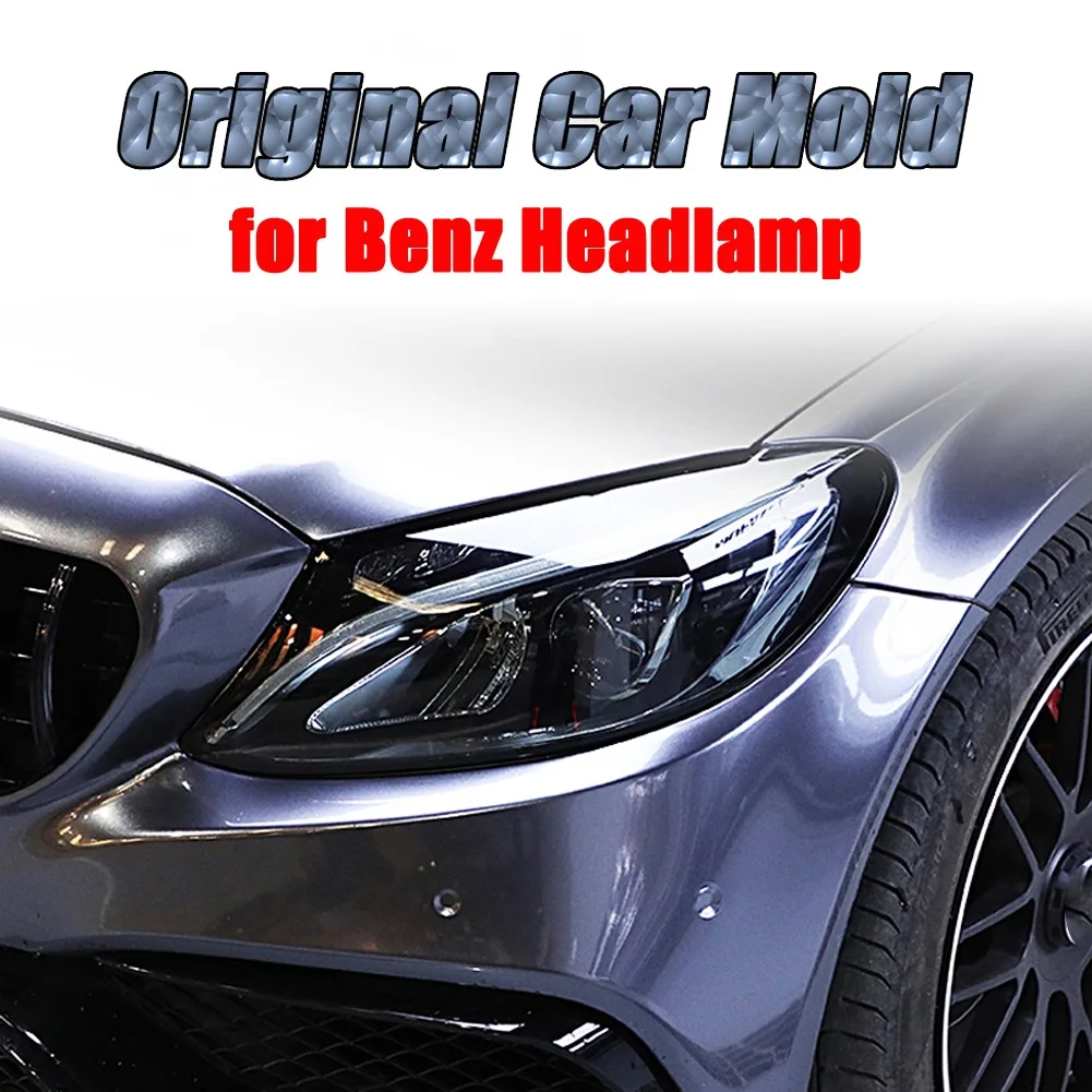 Newest For Mercedes Benz A C E GLC GLA CLA GLS GLE Class W177 W205 W213 Car Headlamps TPU Smoked Black Headlights Protector Film