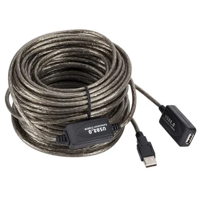 Удлинительный кабель USB 2.0 20 м 10 м 5 м штекер-гнездо активный повторитель |