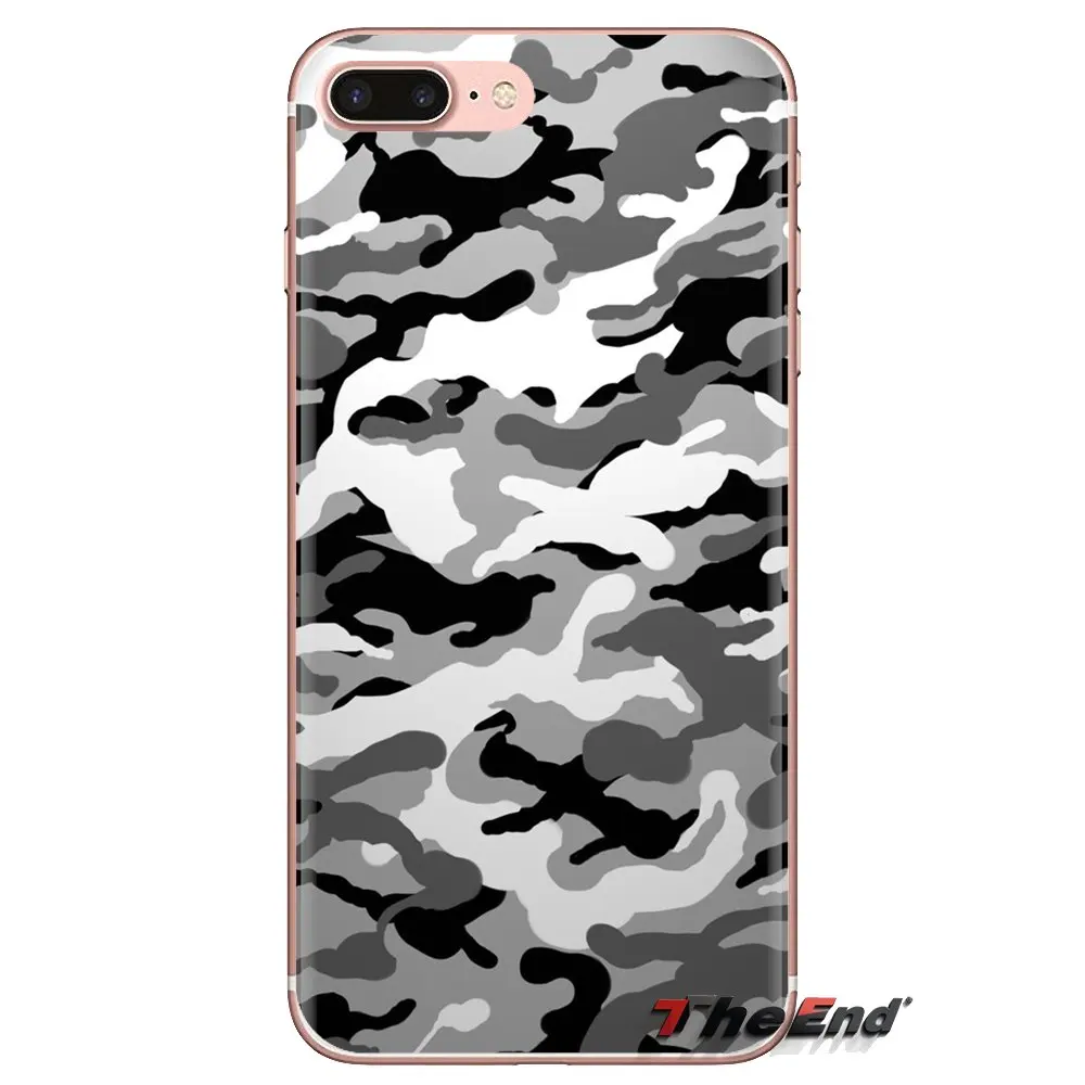 Мягкий прозрачный чехол чехлы камуфляжная Обложка для iPod Touch Apple iPhone 4 4S 5 5S SE 5C 6 6S 7 8