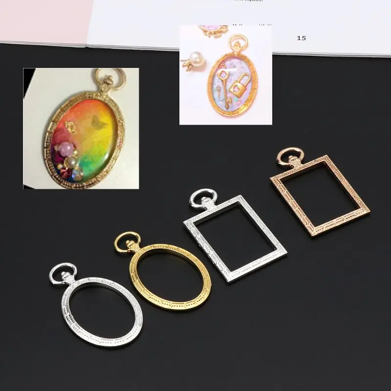 5 шт открытая рамка Очаровательная пустая Полые Подвески для УФ изделий из смолы