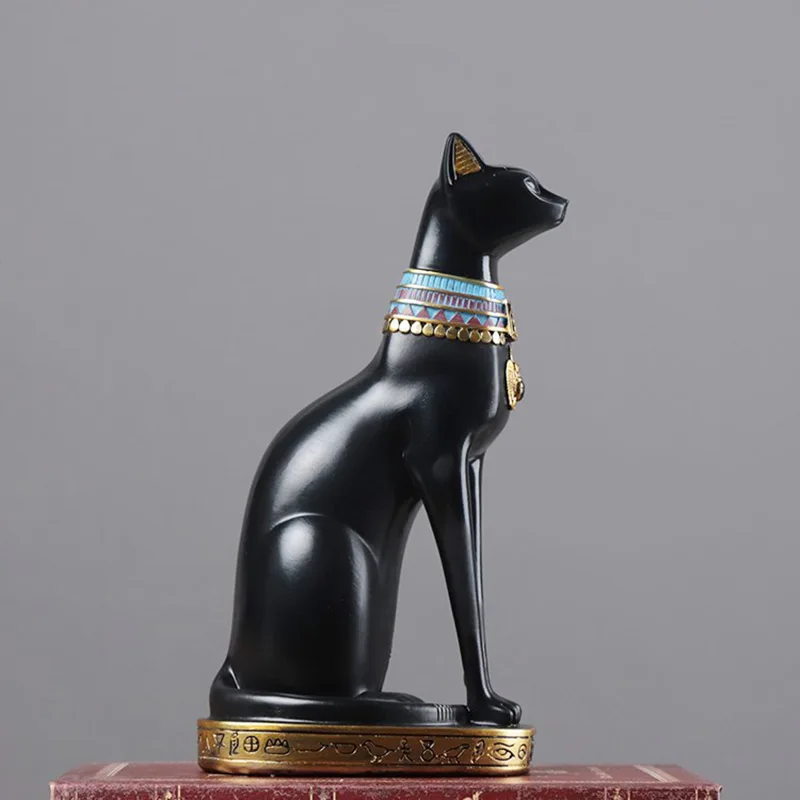 

Egyptian Cat Resin Crafts Retro Home Decoration Cat Statue Home Office Decoration Accessories Animal Desktop Ornaments Gift