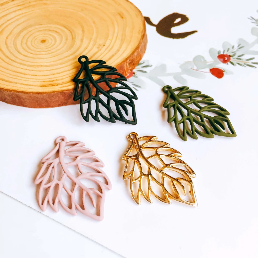 Разноцветные аксессуары для сережек в форме листьев ожерелья подвески