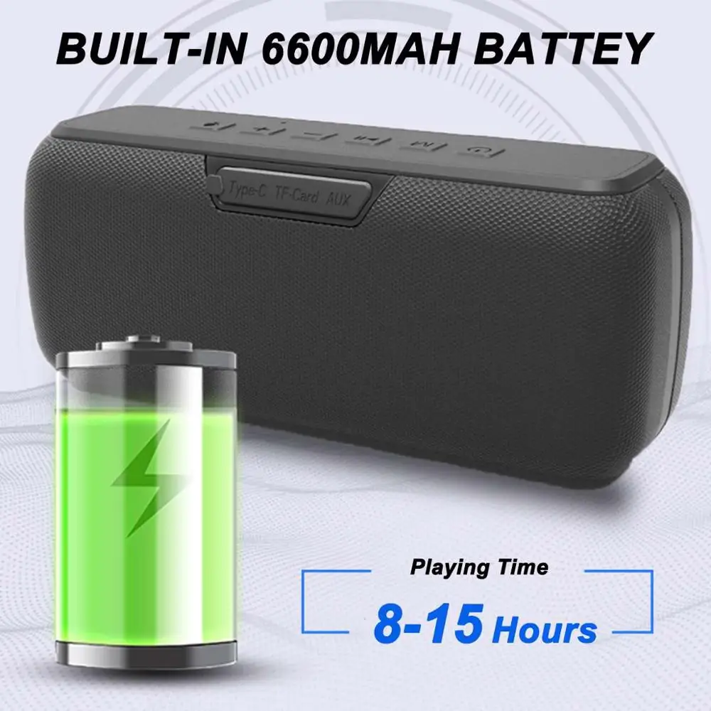 50 Вт Портативный Беспроводной Bluetooth Динамик Колонка звуковая панель