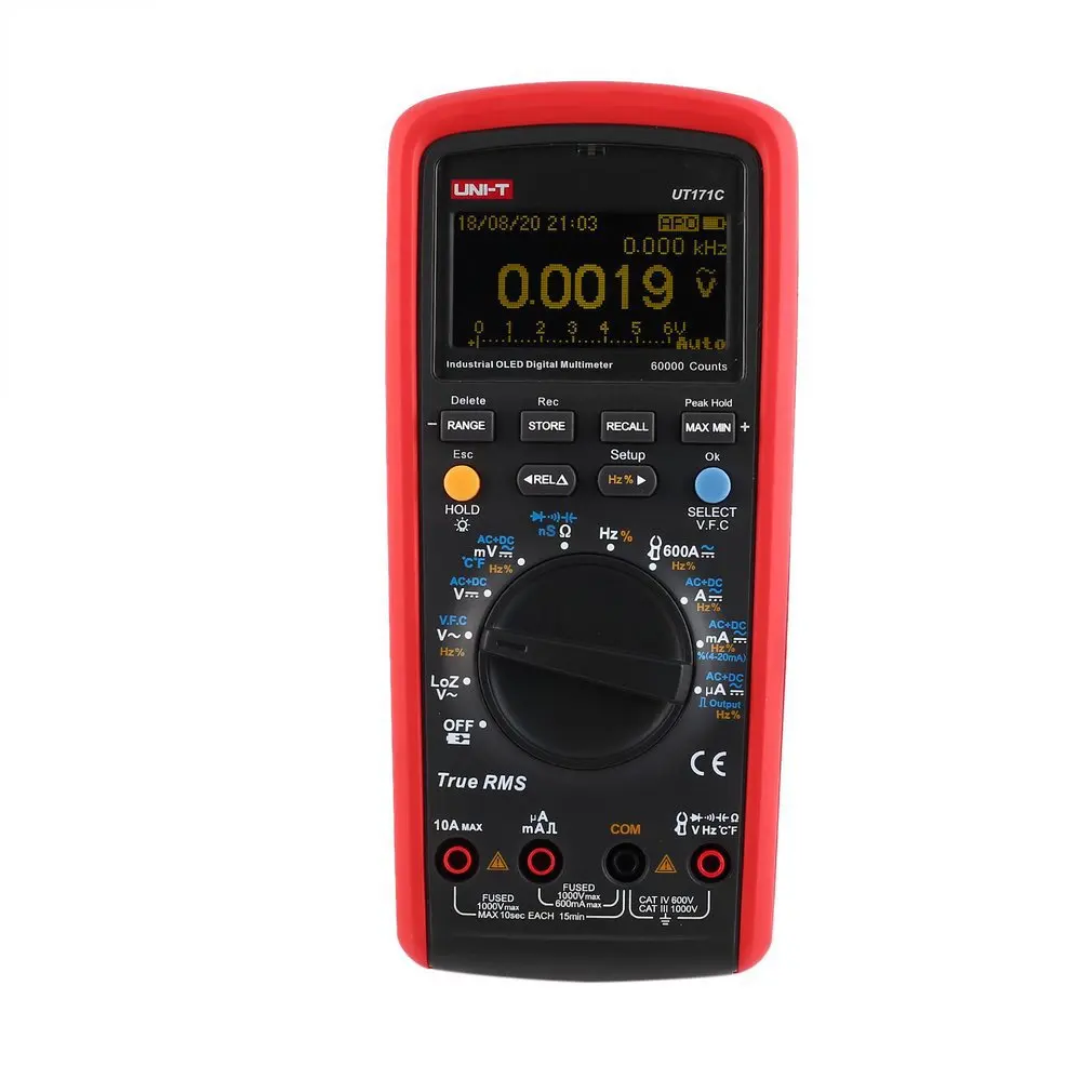

Digital Multimeter Voltage Current Meter Handheld Ammeter Ohm Diode Capacitance Tester 60000 Counts Multitester