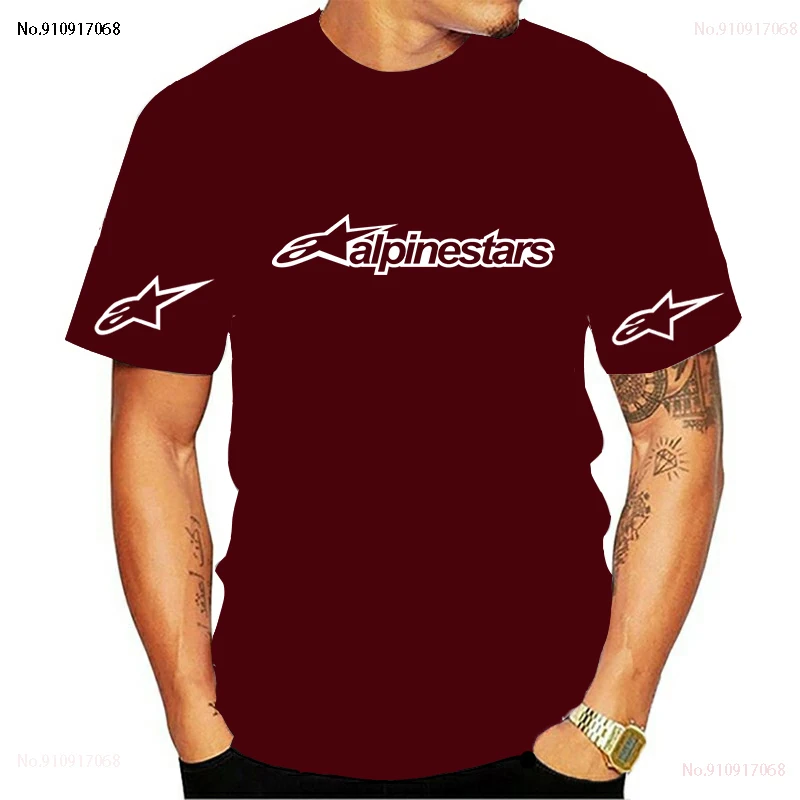 

2021 Alpinestars Men's Sport T-shirt Summer Sleeve O-neck Leisure Outwear Tees Breathable Casual Men T Shirt Short sleeves