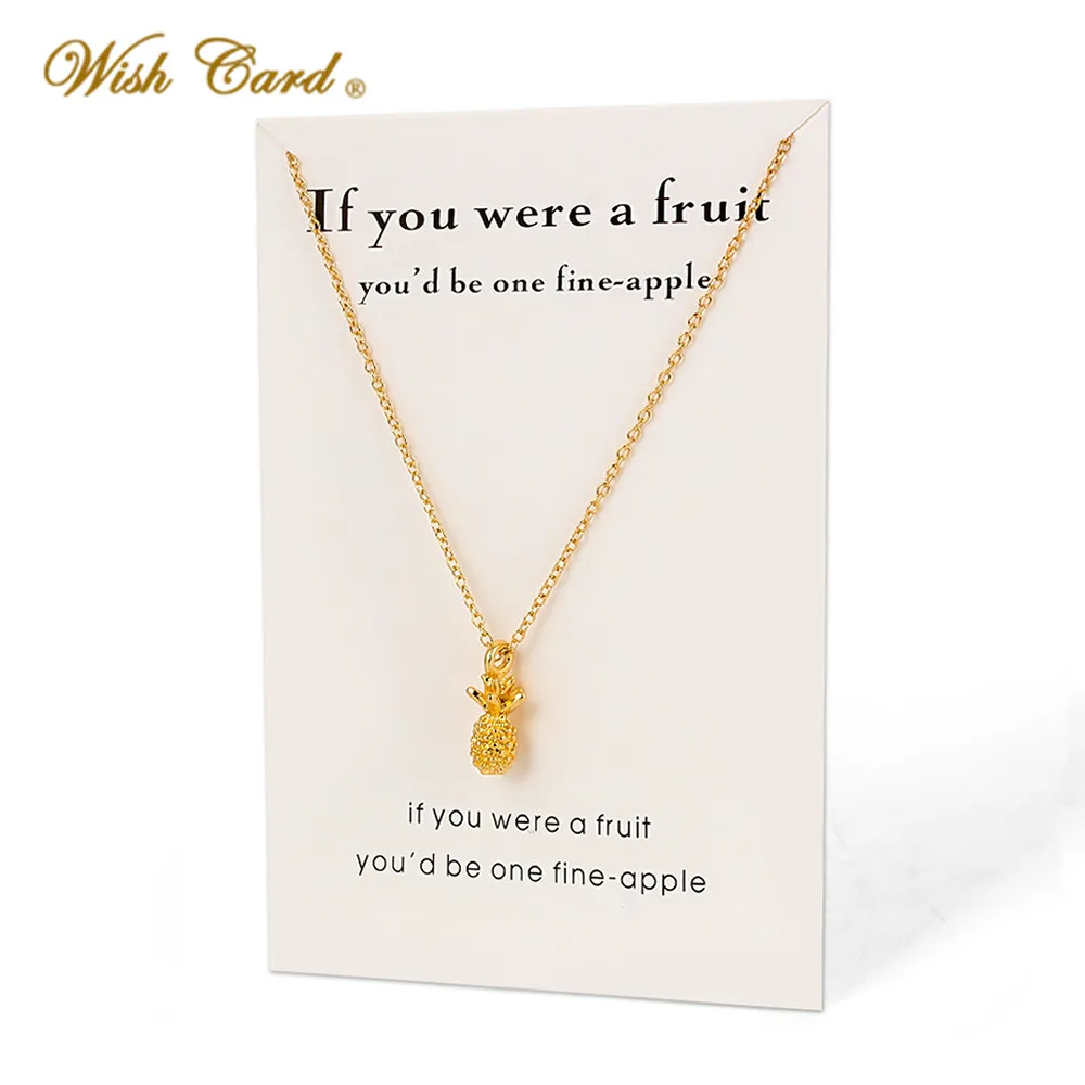 Минималистичное ожерелье с ананасом Bijoux Femme золотистого/серебристого цвета