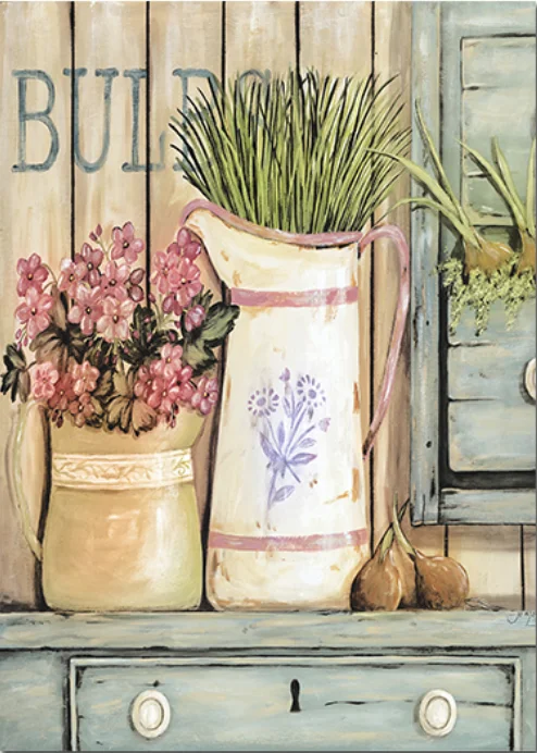 

Винтажные настенные картины европейских растений и цветов на холсте