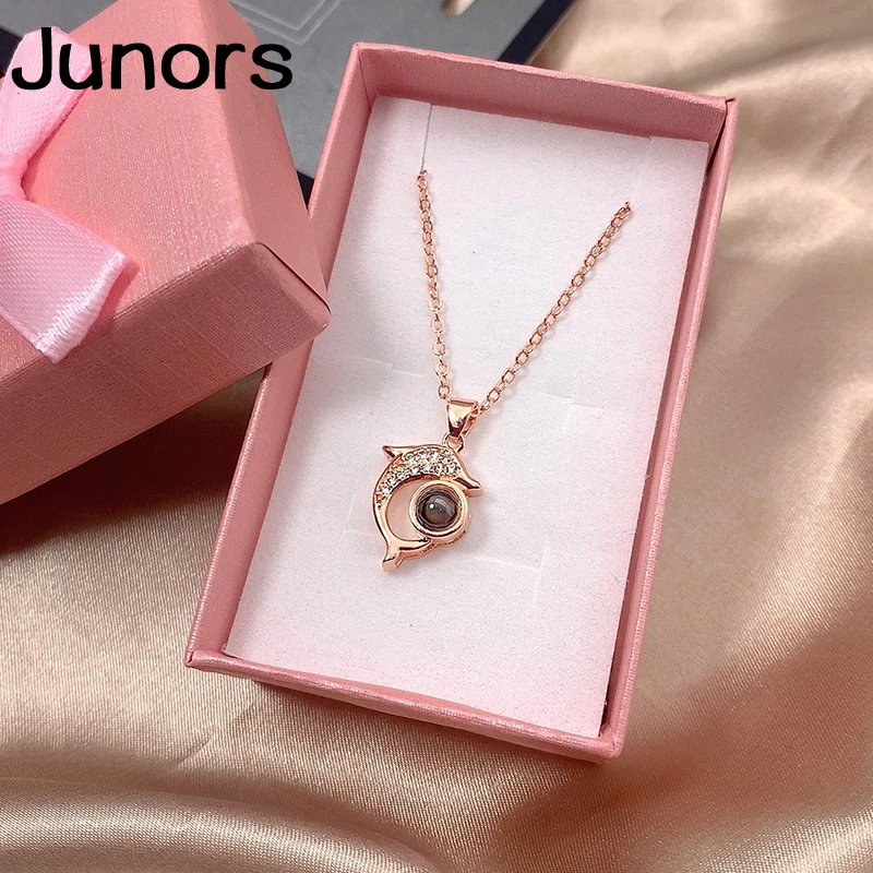 Женское Ожерелье с проекцией любви 100 языков воспоминания о романтической