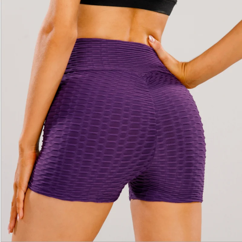 

Leggings women's 2020 summer thin sports shorts jacquard hip lifting slim Yoga Pants