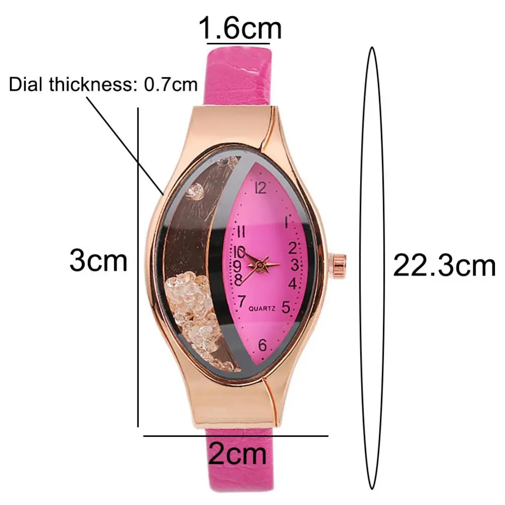 Женские Аналоговые кварцевые часы с ремешком из искусственной кожи | Наручные
