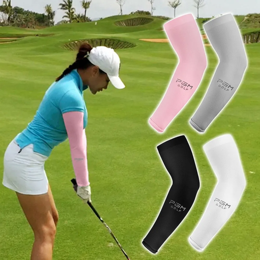 

PGM UV Arm Sleeve Outdoor Golfing Arm Sun Protection 3D Sunscreen Seamless Ice Silk Sleeve Suitable For Men Women Quick Dry