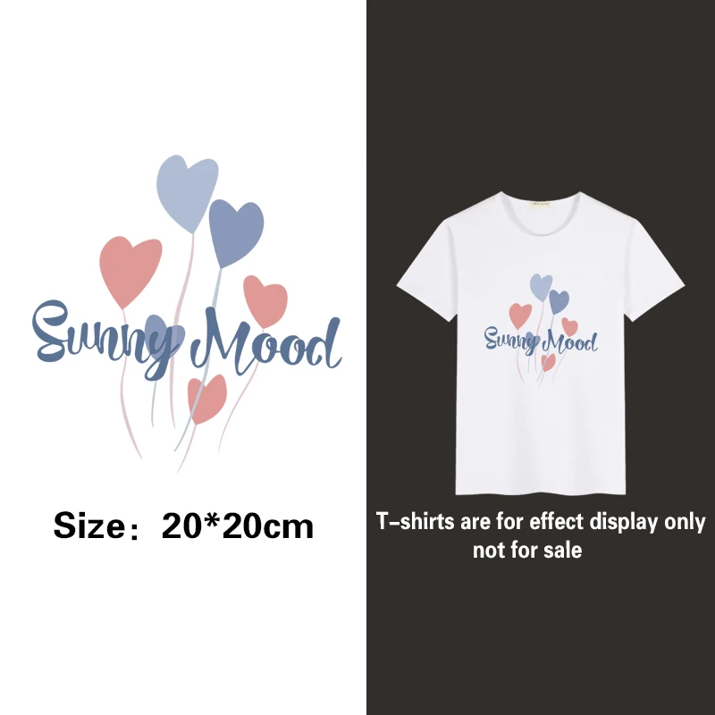

Patches Appliqued heat transfer stickers heat transfer stickers for t shirt Love flower