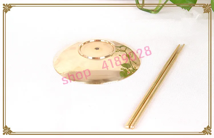 

Pure copper, European style, dish, chopsticks