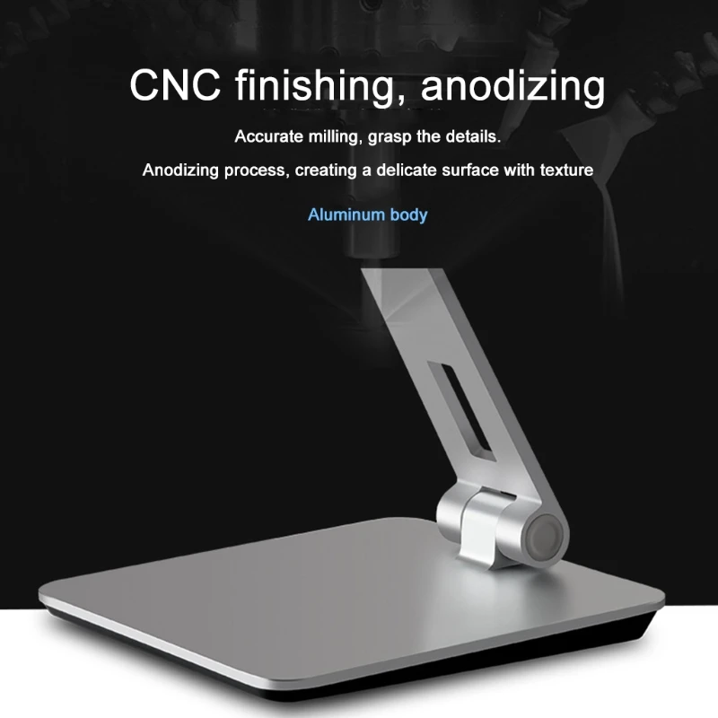 

Cell Phone Stand Portable Phone Stand for Desk Adjustable Friendly Phone Holder for All Smartphone Tablet 3.5-10in