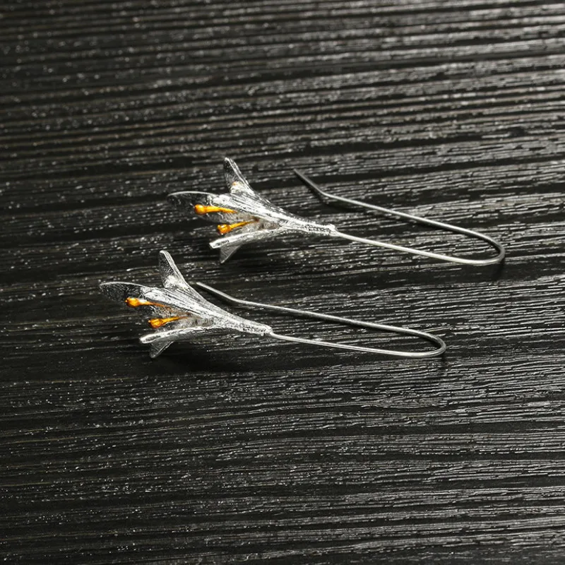 

New Long Style Exquisite Flower Dangle Earrings for Women 2021
