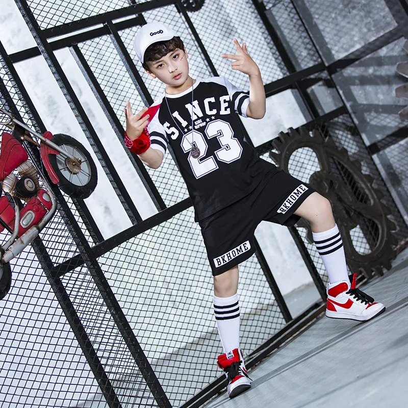 Одежда для джазовых танцев взрослых одежда сцены куртка и штаны рубашка детей