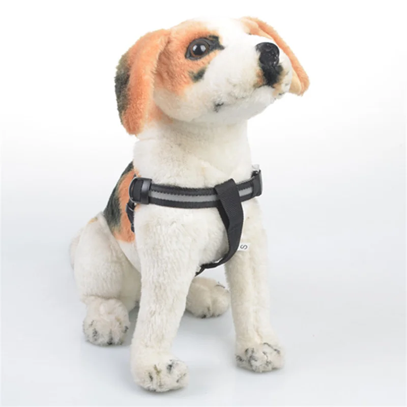 

Adjustable Nylon Pet Dog Safety LED Harness USB charging luminous anti-lost Dog Collar Vest pet accessories