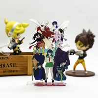 inuyasha family kagome miroku sango acrylic stand figure model double side plate holder cake topper anime cool