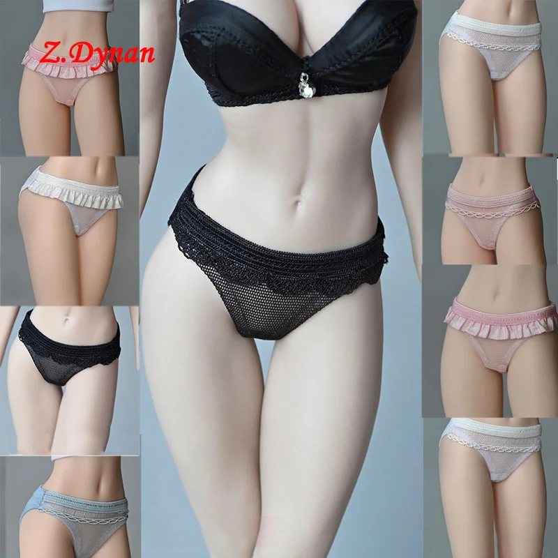 Женские сексуальные кружевные трусы в масштабе 1/6 нижнее белье одежда для