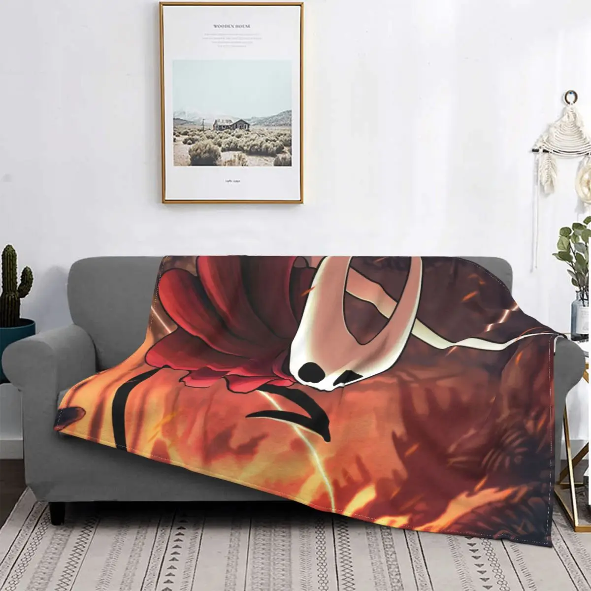 

Hollow Knight Holy Nest Action Game Fly Portable Warm Throw Blankets for Bedding Travel