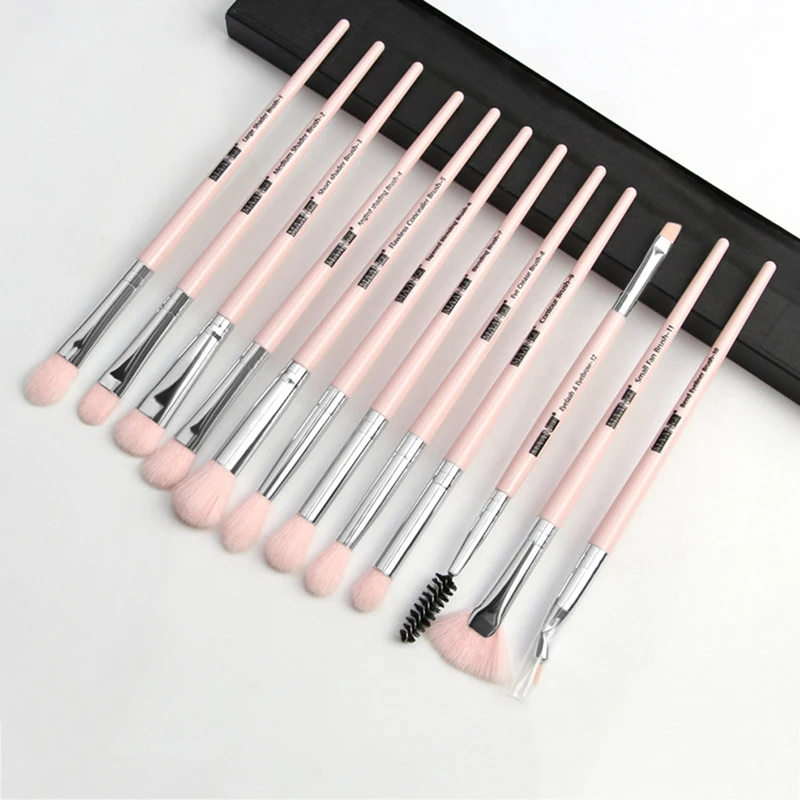 

12 Pcs Makeup Brush Set Eye Shadow Foundation Cosmetic Tool Kit SANA889