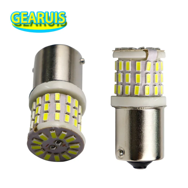 10X1156 BA15S P21W BAU15S PY21W 1157 BAY15D керамика 57 SMD 3014 Светодиодный 0.33A автомобильный сигнал