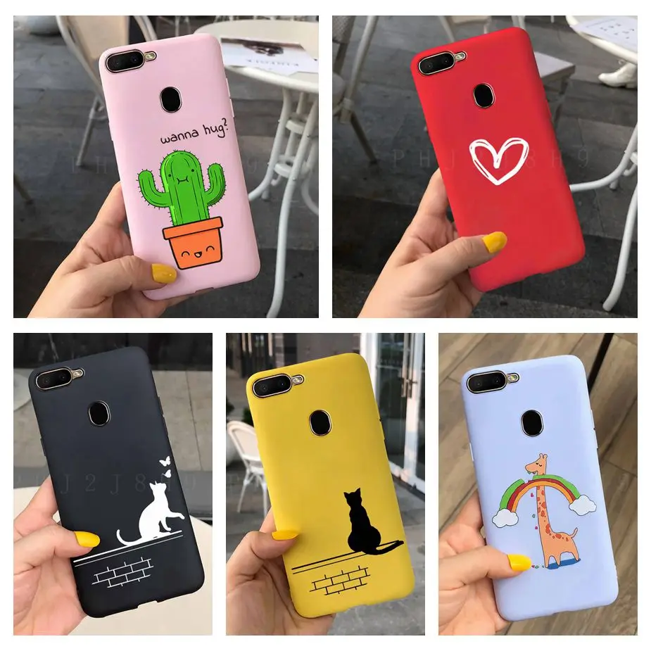 Силиконовый чехол для телефона OPPO A5S AX5s CPH1909 мягкая термополиуретановая накладка