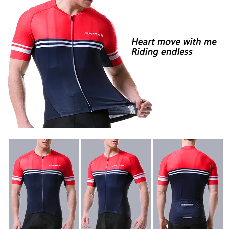 Трикотажные изделия PHMAX для велоспорта с коротким рукавом 2020 | Спорт и