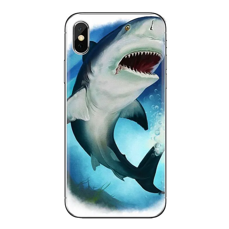 Верхняя часть чехла для HTC One U11 U12 X9 M7 M8 A9 M9 M10 E9 Plus Desire 630 530 626 628 816 820 830 с изображением 10 самых опасных животных: акула.