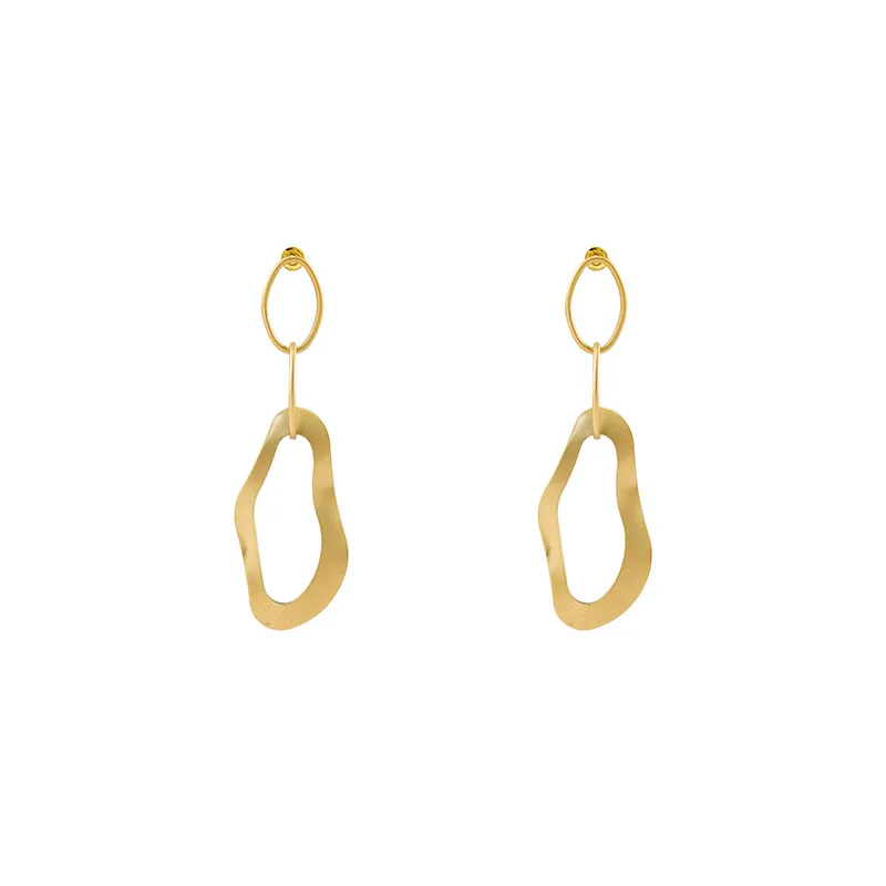 

Simple Earrings Retro Metal Earrings Female Personality Earrings Geometric Irregular Earrings Earrings S925 Silver Needle