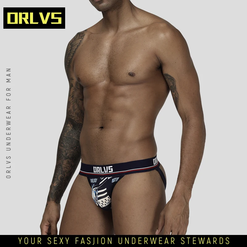 ORLVS сексуальное Брендовое мужское нижнее белье мужские стринги танга