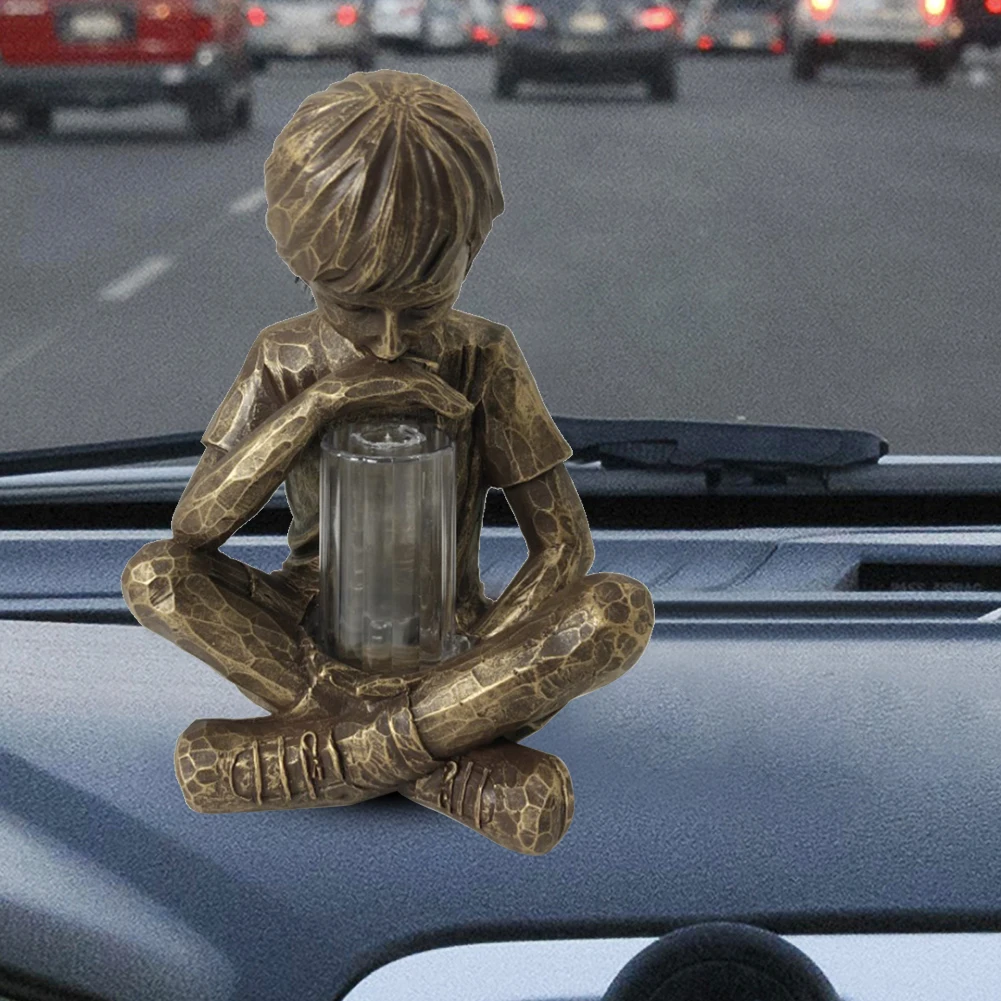 Смола Prodigy статуя уличный парковый светодиодная скульптура детей двор Декор