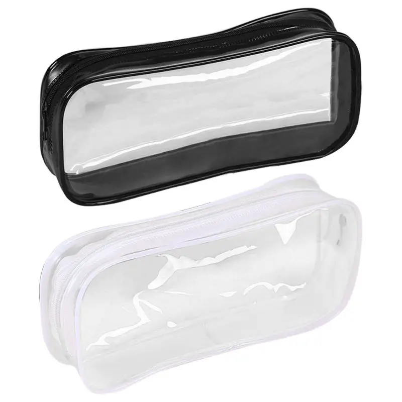 

Портативный чехол для карандашей из ПВХ, дорожная сумка для туалетных принадлежностей, вместительная канцелярская сумка для карандашей