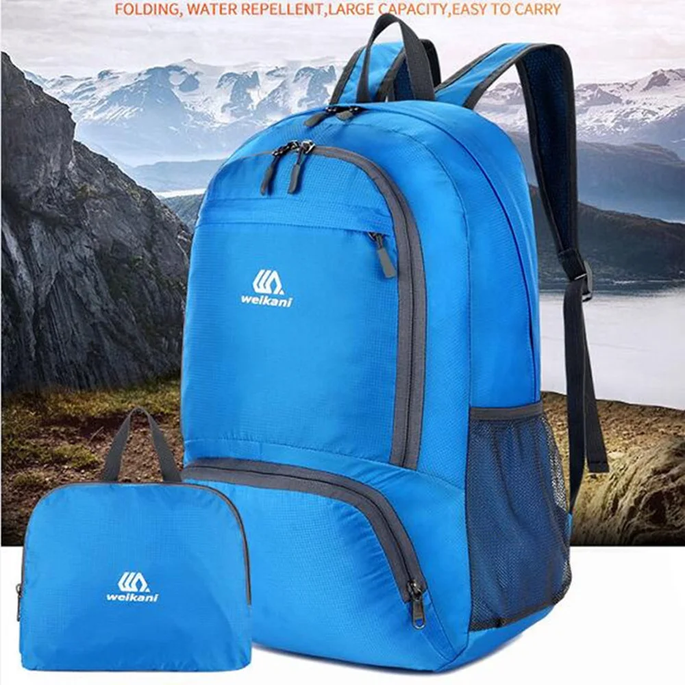 30L легкий складной водонепроницаемый нейлоновый женский мужской рюкзак для