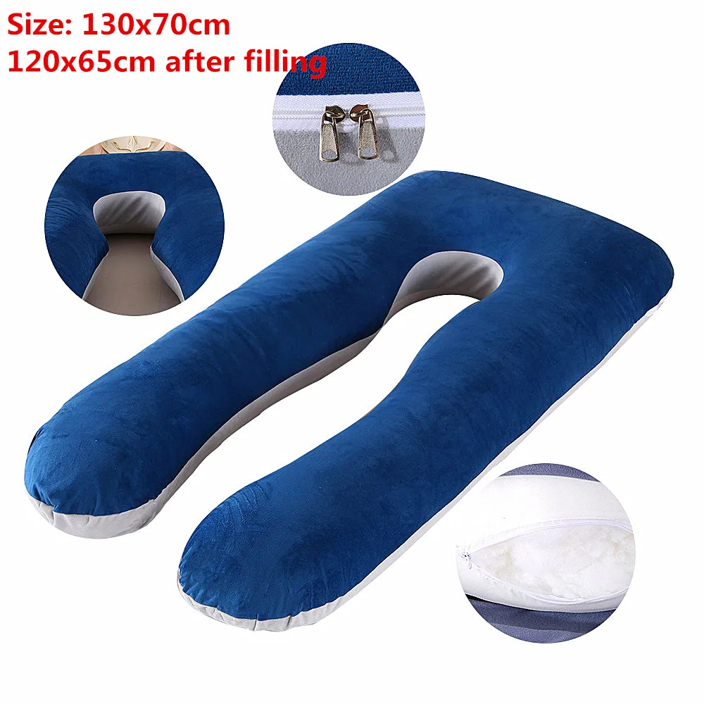 

Pillows U Shape Maternity Pregnancy Pillow Side Sleeper Bedding Support Pillow For Pregnant Women Body Cotton Pillowcase