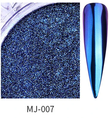 MJ-007 0,2 г/кор. неоновый Единорог Хамелеон порошок для ногтей Русалка Аврора переливающийся блеск для ногтей пыль хромированный пигмент Сделай Сам дизайн ногтей украшение - Цвет: MJ-007