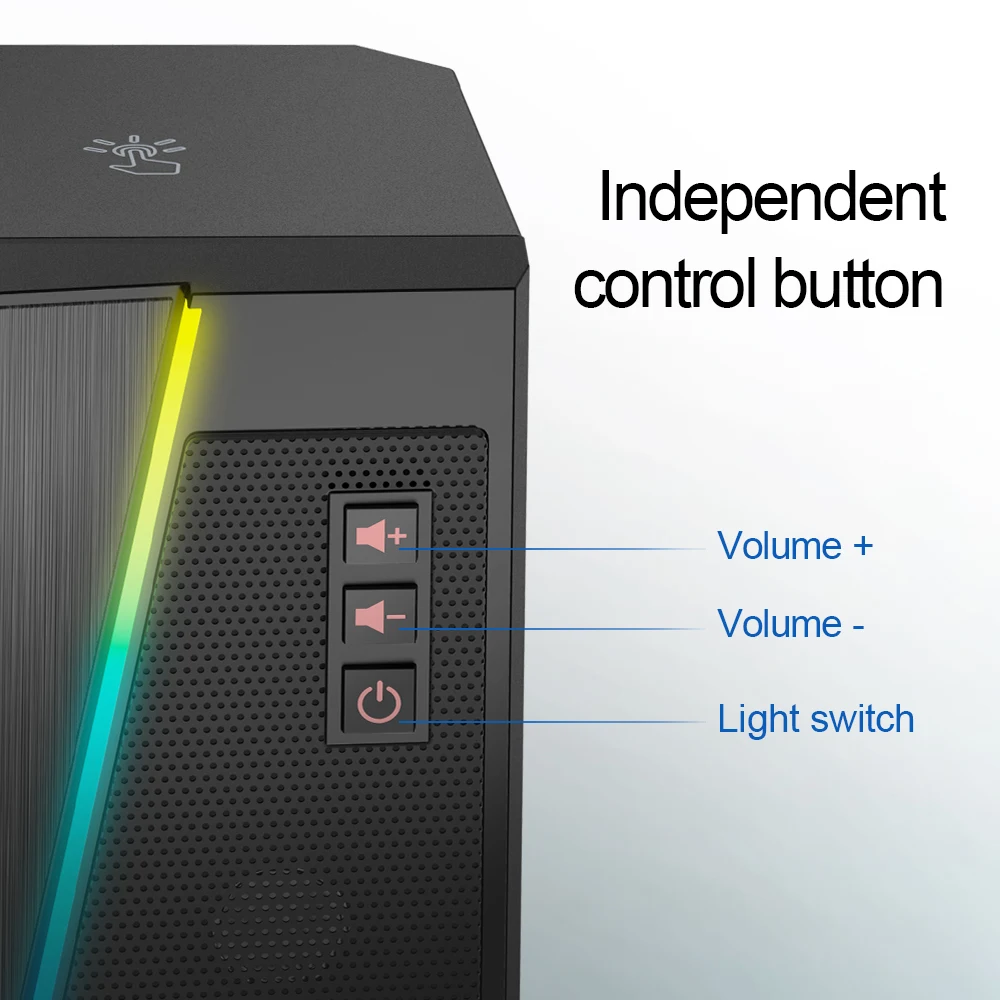 Игровые колонки Redragon Anvil aux 3 5 мм стерео объемный звук RGB звуковая панель для
