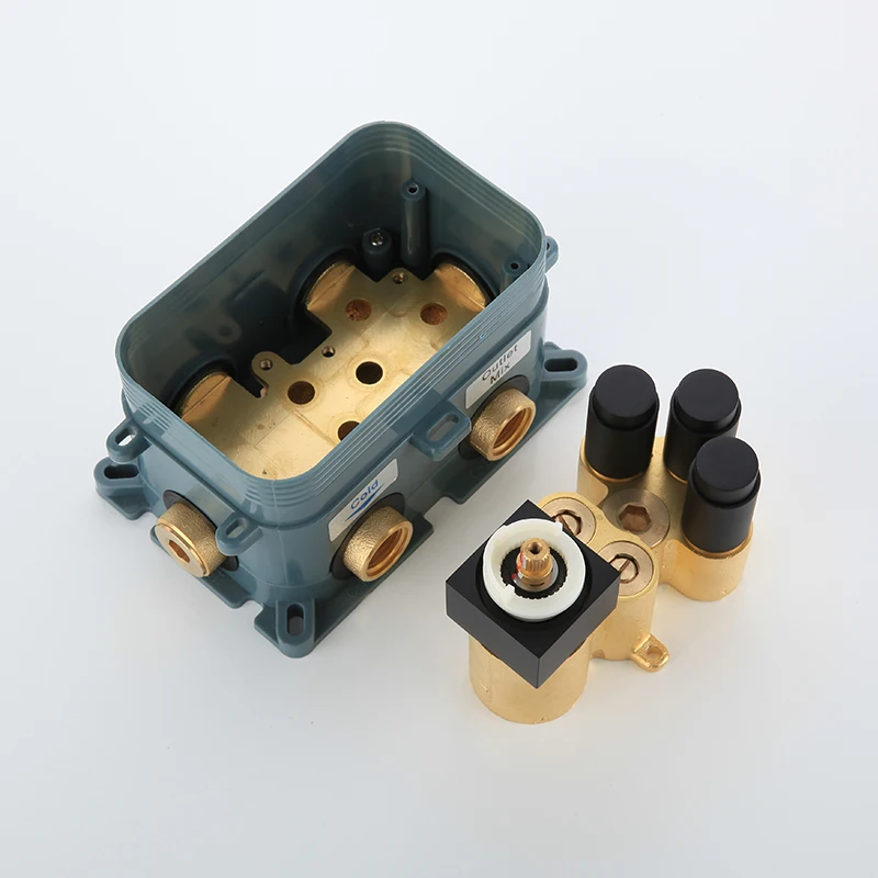 Новая кнопка латунный набор для душа ванной комнаты матовый черный дождевой