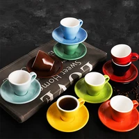 mhv 1 can promotion 70ml 80ml high grade ceramic coffee cup set simple european cappuccino
