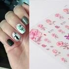 1 шт., наклейки для ногтей с цветком розы, 2021
