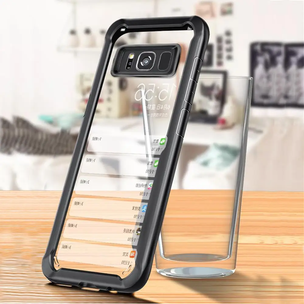 Акриловые Роскошные противоударные прозрачные чехлы для Samsung Galax J2 J3 Pro J4 Core J5 J7 Prime