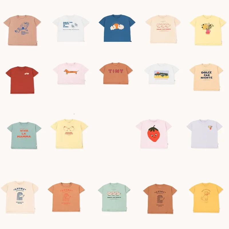 2020 г. Летняя модная футболка с надписями и животными Детские Белые футболки