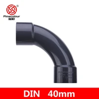 flowcolour upvc 40mm crescent moon elbow connector garden irrigation joints water pipe joint aquarium parts
