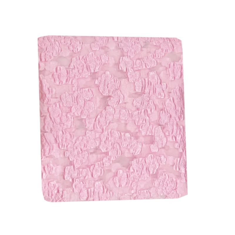 

Spring and summer three-dimensional embossed flower yarn-dyed jacquard fabric, sewing fabric factory shop is not out of stock