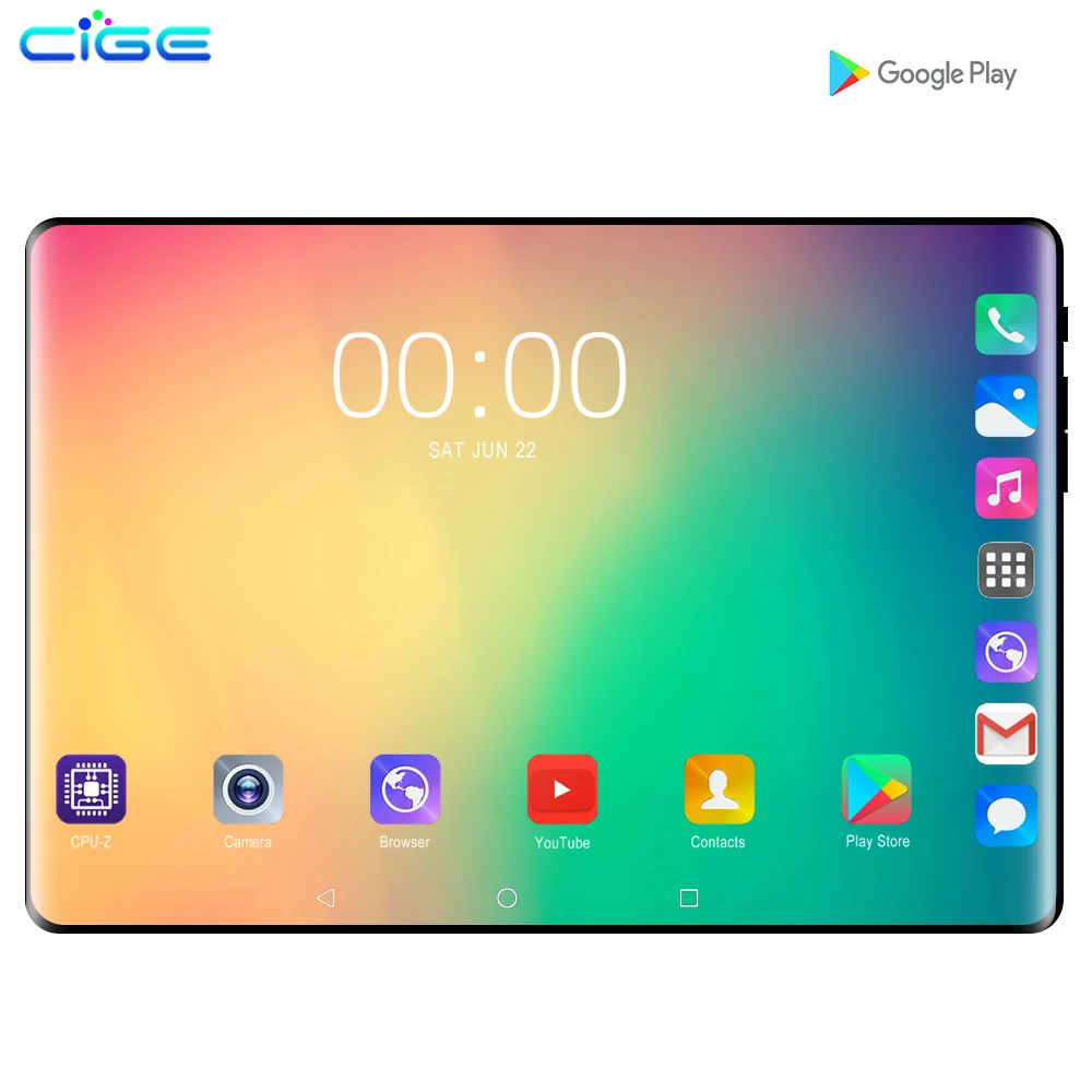 CiGe 10 1 'Планшеты Android 9 0 модель mtk8752 Octa Core Ram 6GB rom 128GB Dual SIM для фотоаппарата планшета