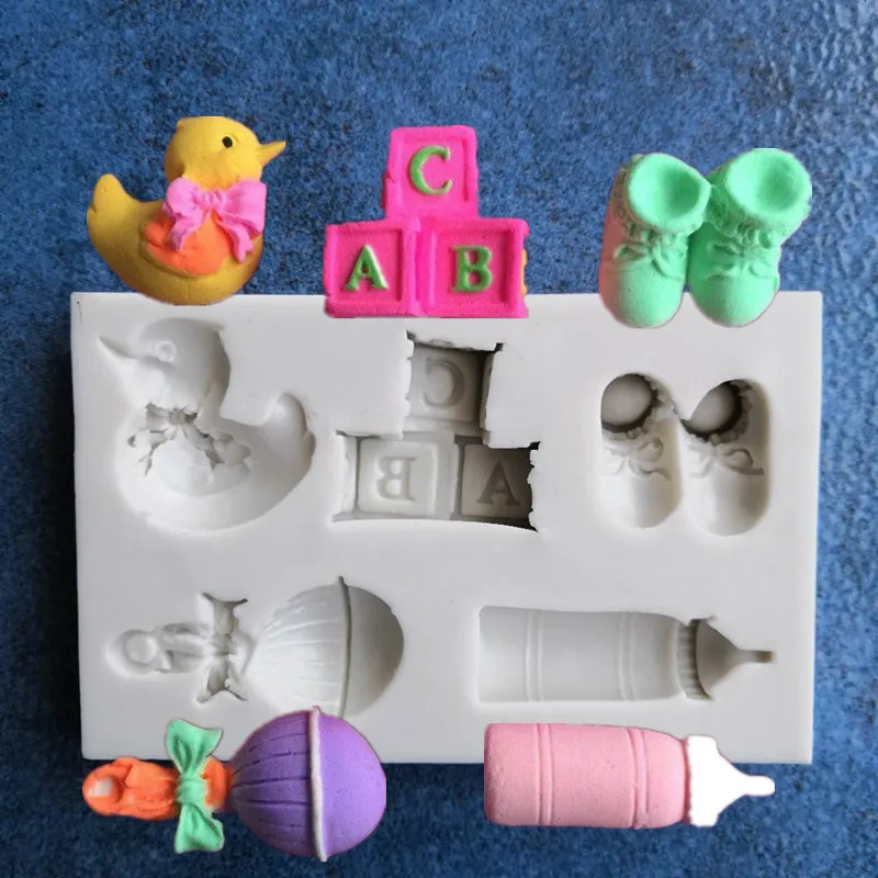 

Fondant Silicone Mold Baby Bottle Cake Chocolate Decoration Mold DIY Baking Mold